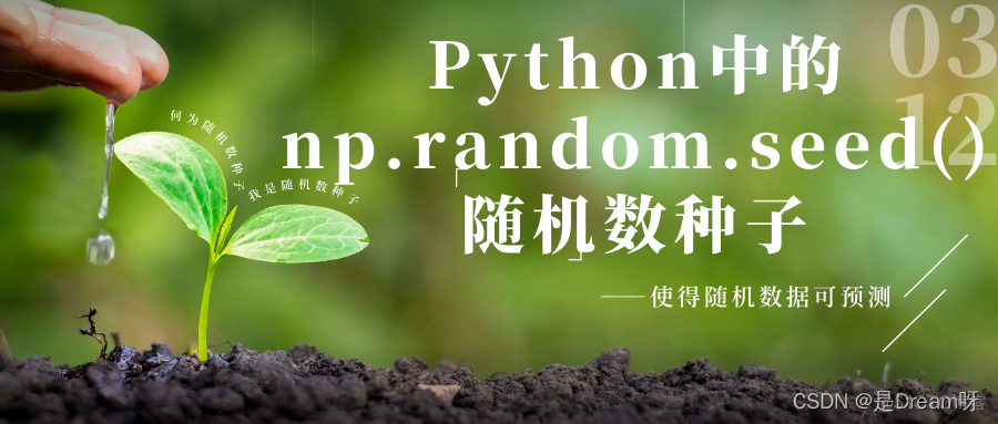 Python中的np.random.seed()随机数种子：使得随机数据可预测_numpy