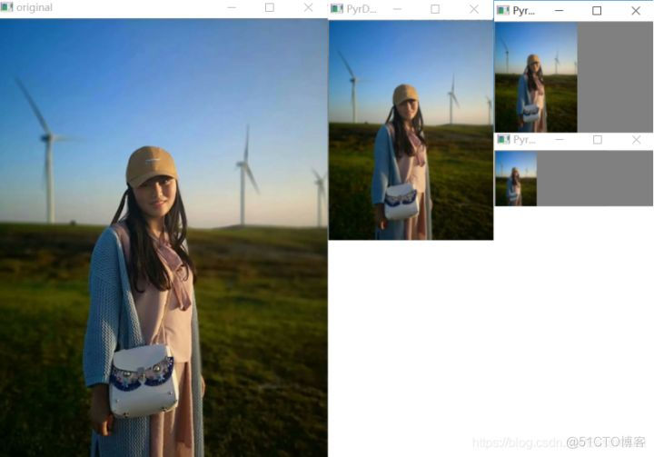 跟我学Python图像处理丨关于图像金字塔的图像向下取样和向上取样_显示图像_06