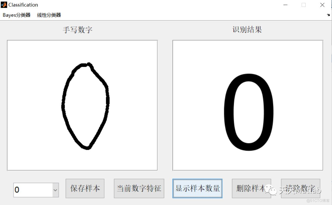 【手写数字识别】基于贝叶斯和线性分类器实现手写数字识别含Matlab源码_手写数字识别_03