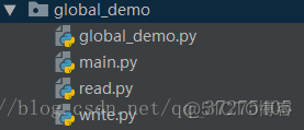 python 3 实现定义跨模块的全局变量和使用_文件结构