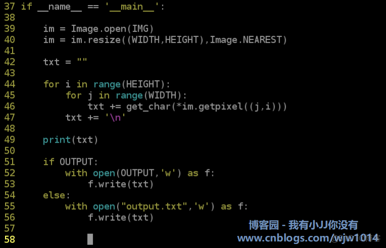 python 图片转字符画_灰度值_07