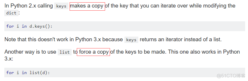 Python面试题目之(针对dict或者set数据类型)边遍历 边修改 报错dictionary changed size during iteration_字典遍历修改报错_03