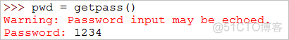 Python入门之——getpass模块_命令行