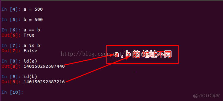 python中，== 与 is 之间区别_对象池