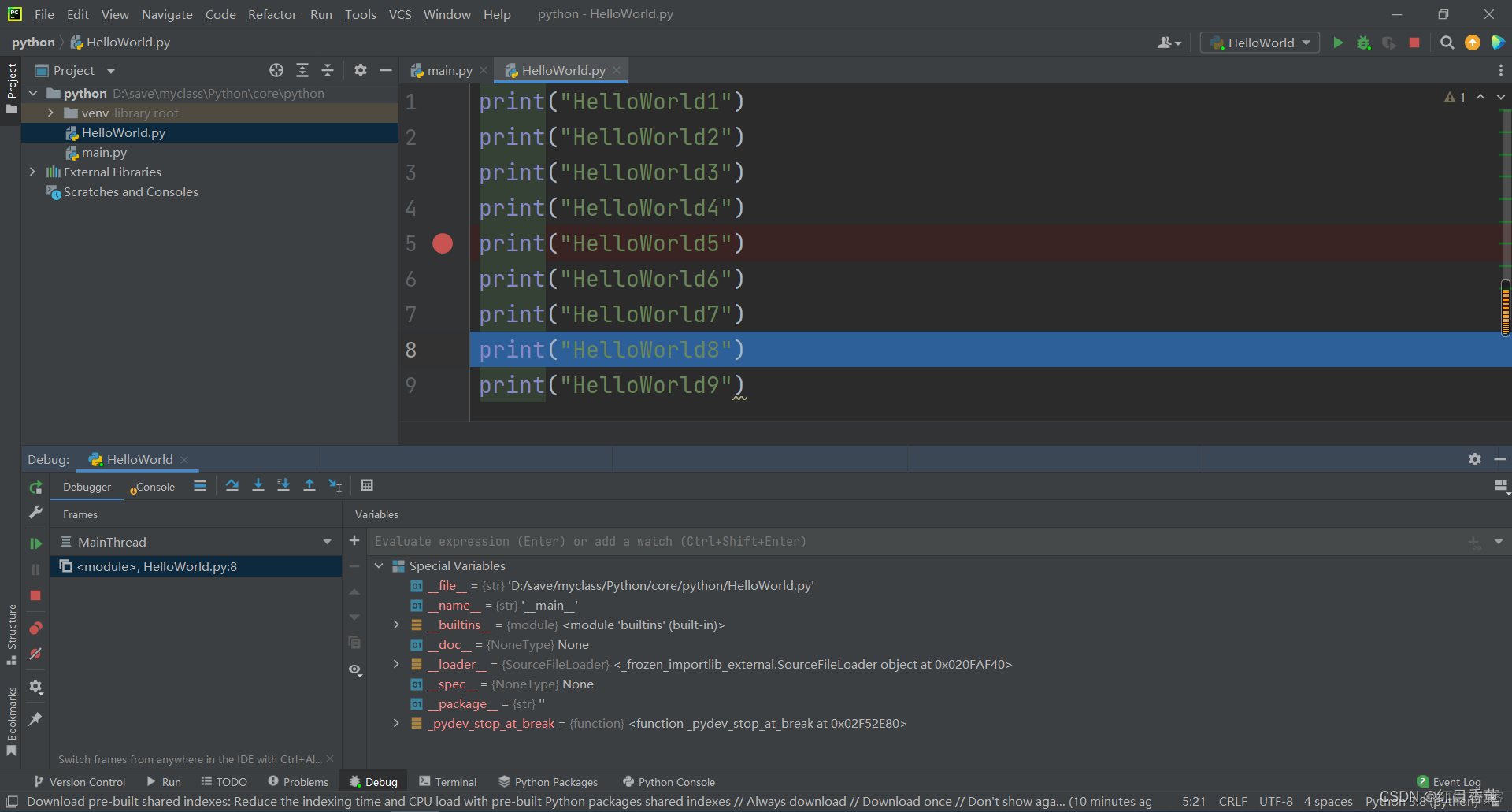 Python基础——PyCharm版本——第一章、PyCharm工具的安装与使用_python_20