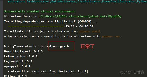 pipenv graph 执行报错 IndexError: list index out of range  pipenv安装模块出错_json_02