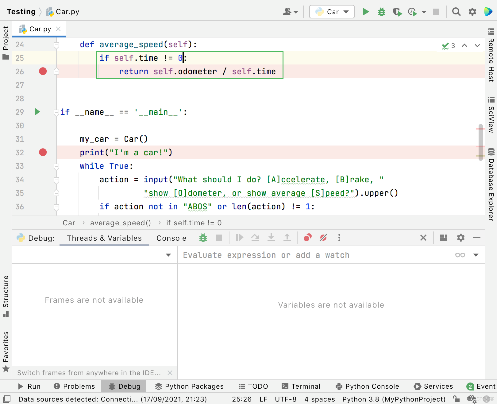 Python开发工具PyCharm使用教程：如何调试python应用程序_pycharm_10