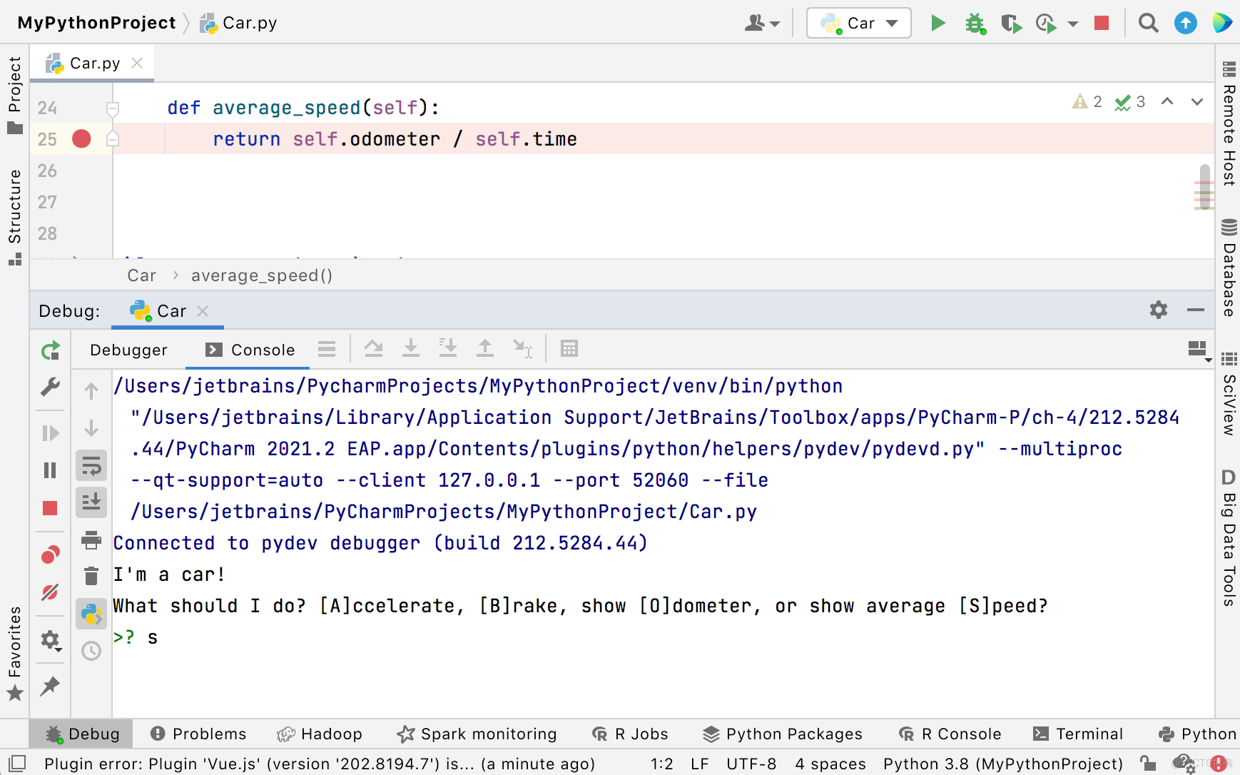 Python开发工具PyCharm使用教程：如何调试python应用程序_pycharm_05