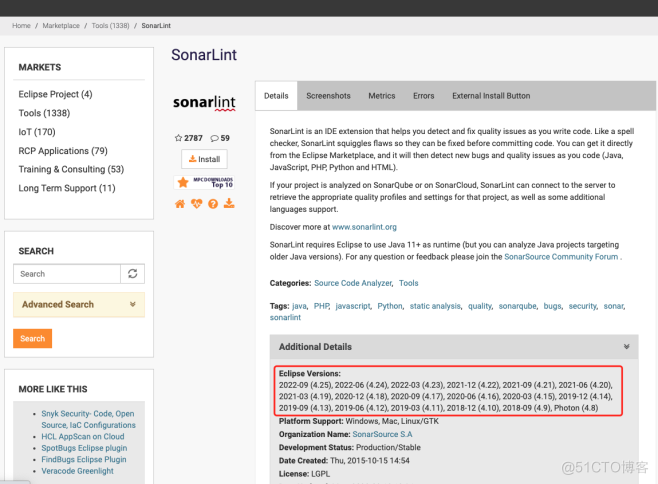 【测试】SonarLint连接SonarQube服务扫描_eclipse_03