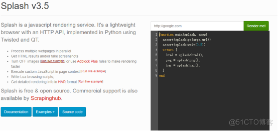还是比Selenium好用？Python使用Splash访问谷歌获取相应内容_服务器_02