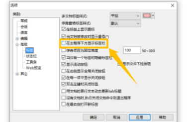 EverEdit设置在程序下方显示标签栏教程分享