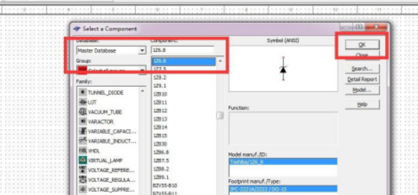 Multisim绘制1Z6.8二极管教程介绍