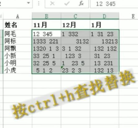 excel一键替换所有空格方法分享