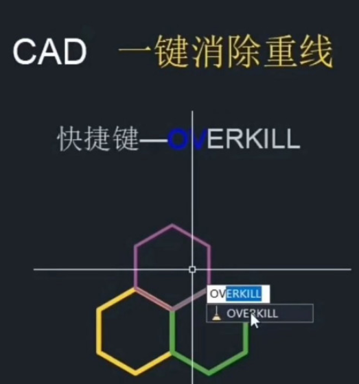 cad快速消除重线流程介绍