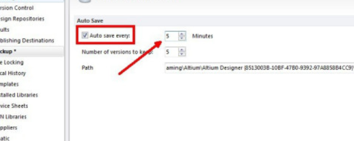 altium designer自动保存设置教程分享