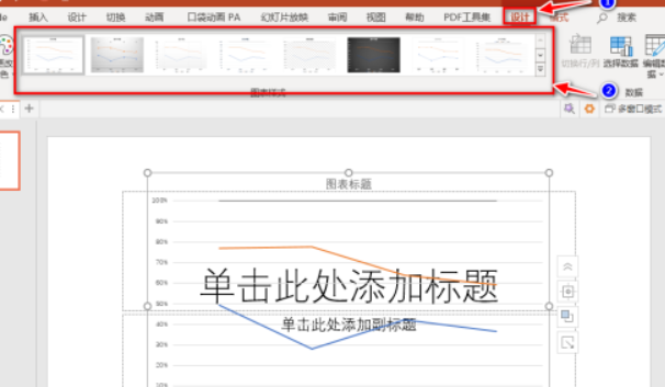 ppt百分比堆积折线图制作教程分享