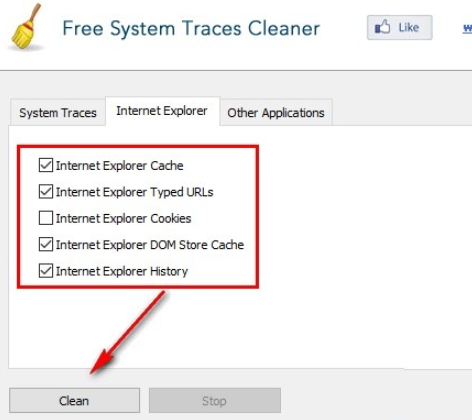 Free System Traces Cleaner清空系统痕迹步骤介绍