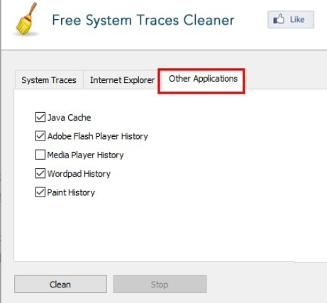 Free System Traces Cleaner清空系统痕迹步骤介绍