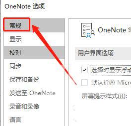 OneNote怎么设置不显示屏幕提示