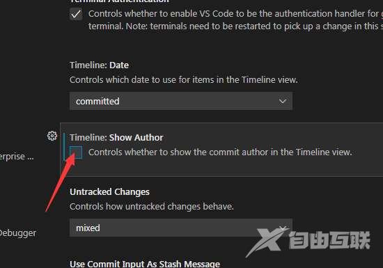 VSCode中git时间线视图怎么不显示作者