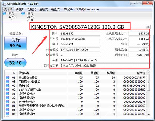 crystaldiskinfo参数解读