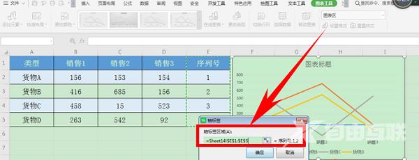 WPS图表修改横坐标刻度教程