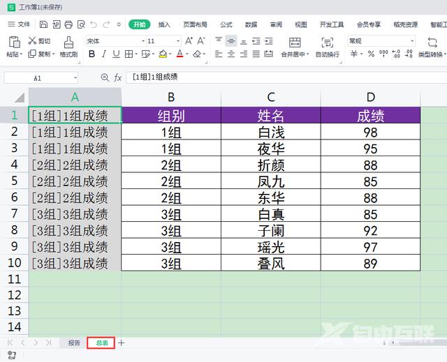 怎么将wps不同工作簿中的工作表合并到同一工作簿的一张工作表中？