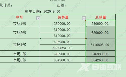 wps表格不规则单元格求和怎么操作？excel表格不规则怎么求和教程