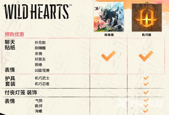 狂野之心预购奖励是什么?狂野之心机巧版/普通版预购奖励一览