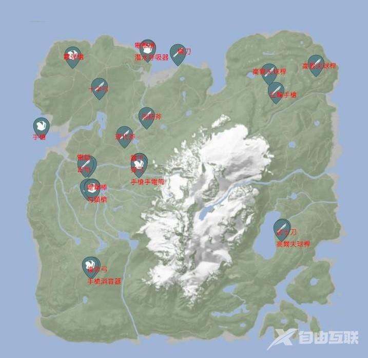 森林之子全收集地图 森林之子地图全收集坐标位置点地图