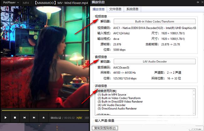 PotPlayer如何查看文件播放信息