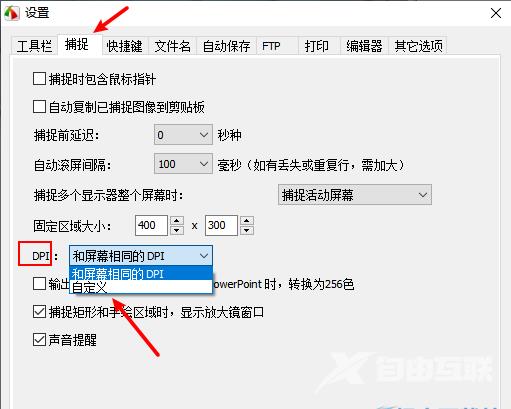 FastStone Capture怎么设置dpi