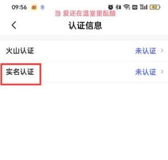 抖音火山版实名认证在哪里