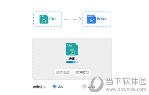 迅捷caj转word转换器文件转换中