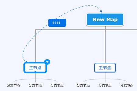 迅捷思维导图画虚线方法