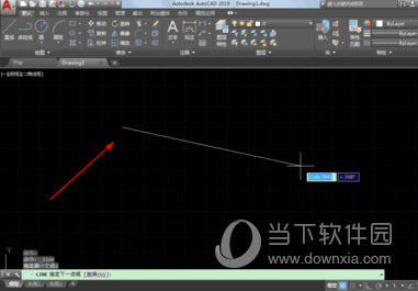 Autocad2019如何画固定长度角度