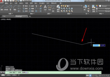 Autocad2019如何画固定长度角度