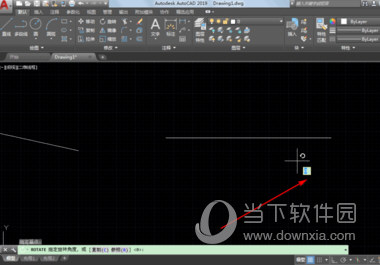 Autocad2019如何画固定长度角度