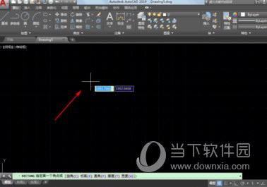 Autocad2019如何设置矩形尺寸