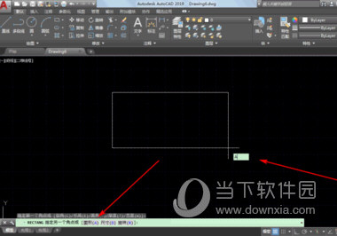 Autocad2019如何设置矩形尺寸