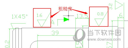 CAD2010标注粗糙度