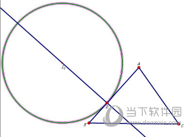 几何画板怎么作三角形的旁切圆