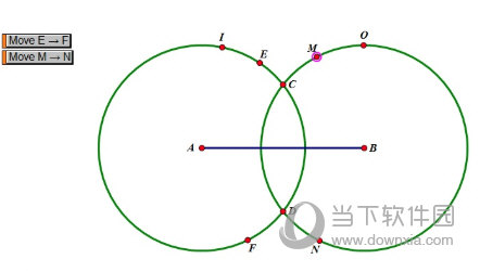 几何画板怎么演示线段垂直平分线的尺规做法