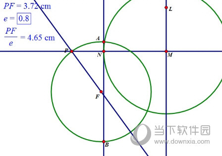 几何画板如何用椭圆第二定义画椭圆