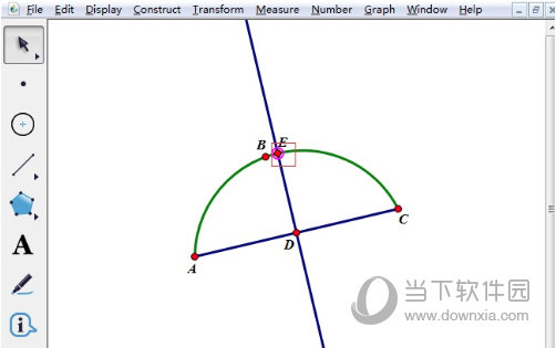 几何画板如何画出弧的中点