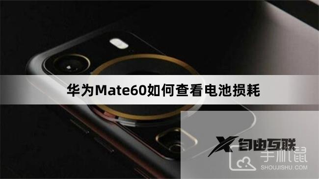 华为Mate60如何查看电池损耗