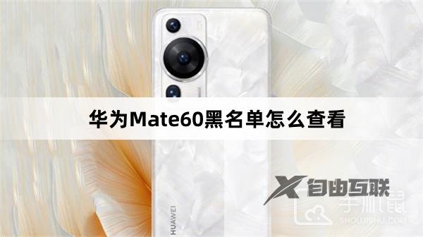 华为Mate60黑名单怎么查看