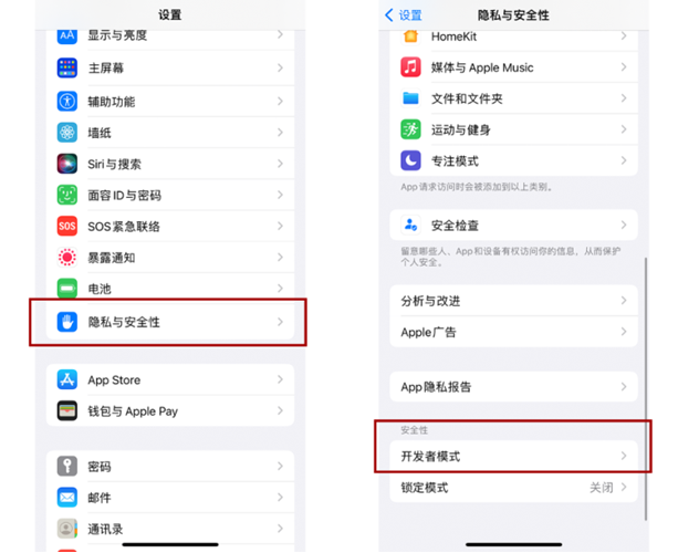 iOS 16开发者模式