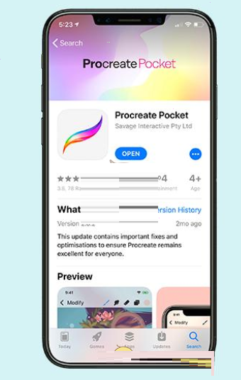 《procreate pocket》和procreate有什么区别?《procreate pocket》和procreate对比介绍截图