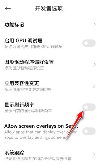 小米12显示刷新率在哪里设置?小米12显示刷新率的设置方法截图